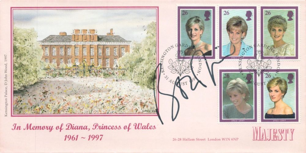 Lot 106: Bruce Oldfield signed In Memory of Diana Princess...