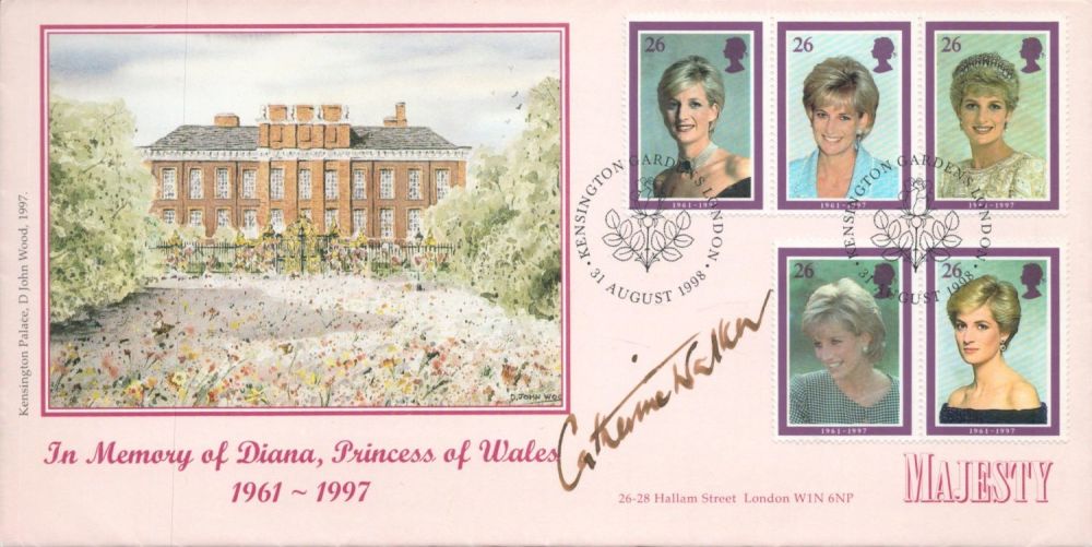 Lot 107: Catherine Walker signed In Memory of Diana Princess...