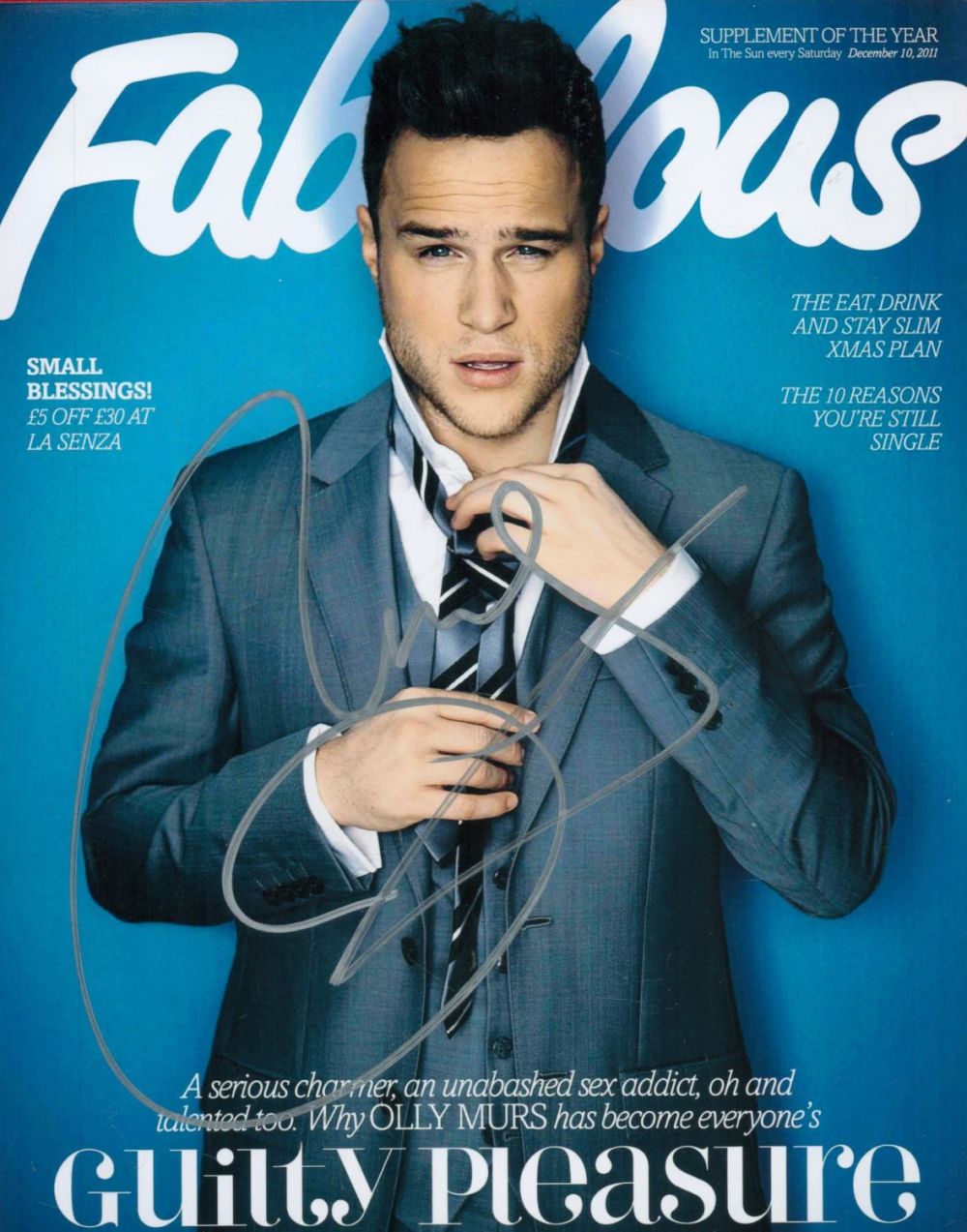 Lot 112: Olly Murs signed 10x8 colour promo photo. Oliver...