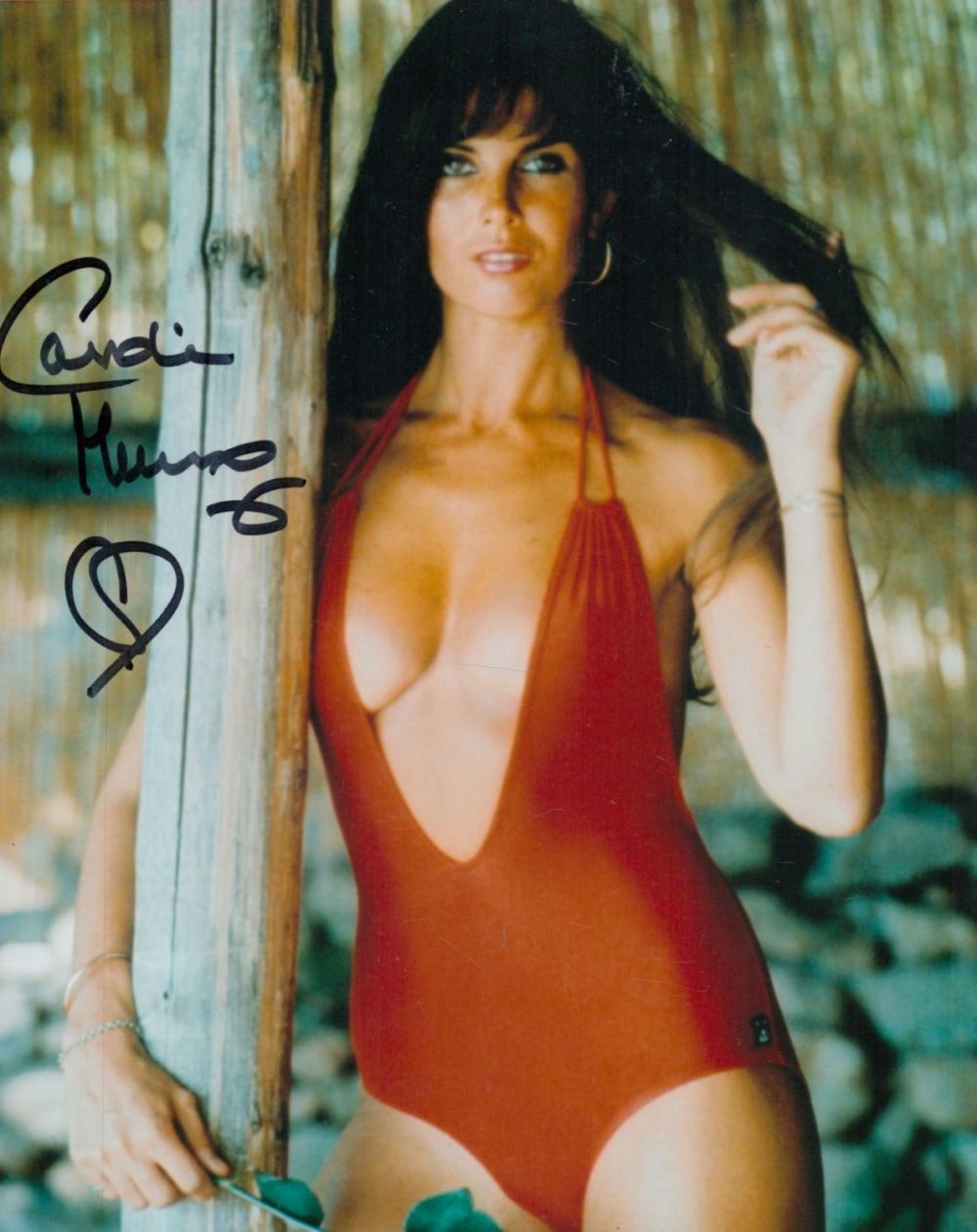 Lot 125: Caroline Munro signed 10x8 colour photo. Good condition...