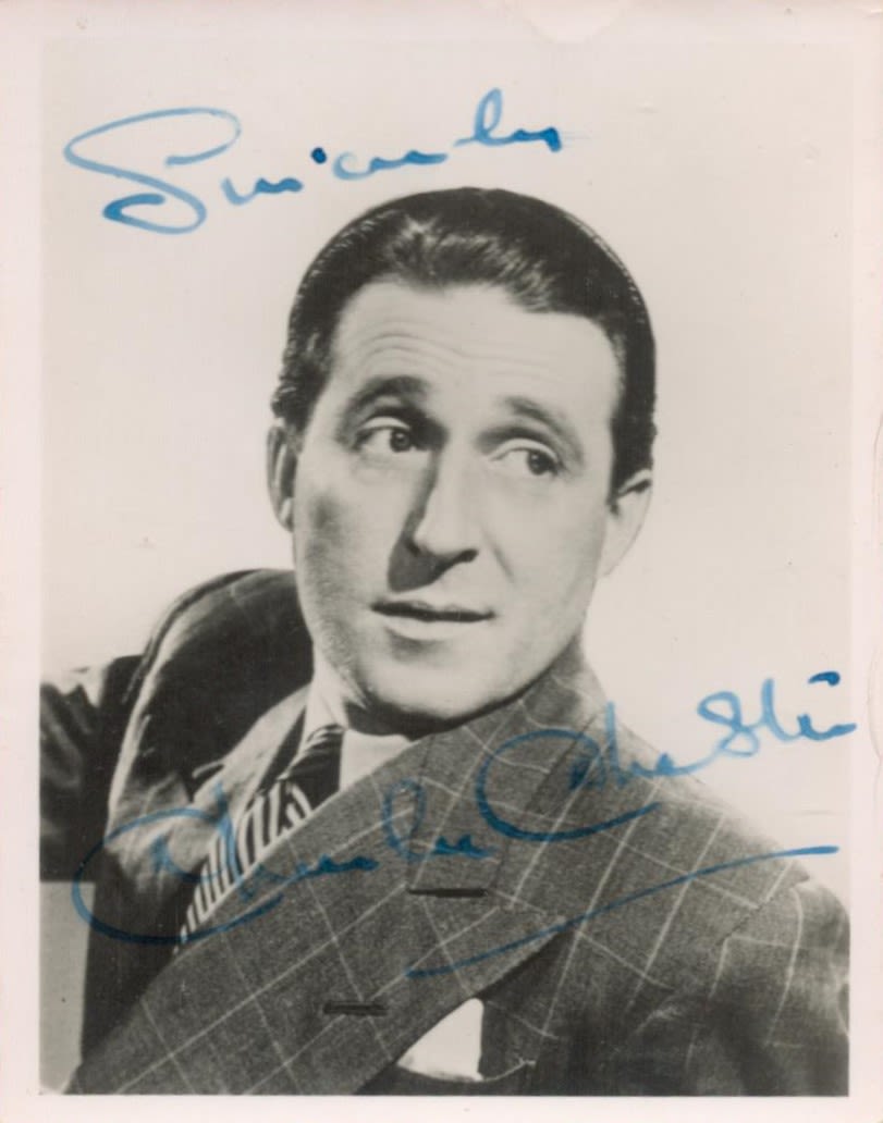 Lot 133: Charlie Chester signed 4x3 black and white photo....