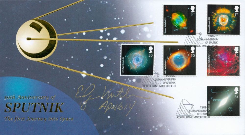 Lot 140: Moonwalker Dr Edgar Michell Apollo 14 signed Internetstamps...