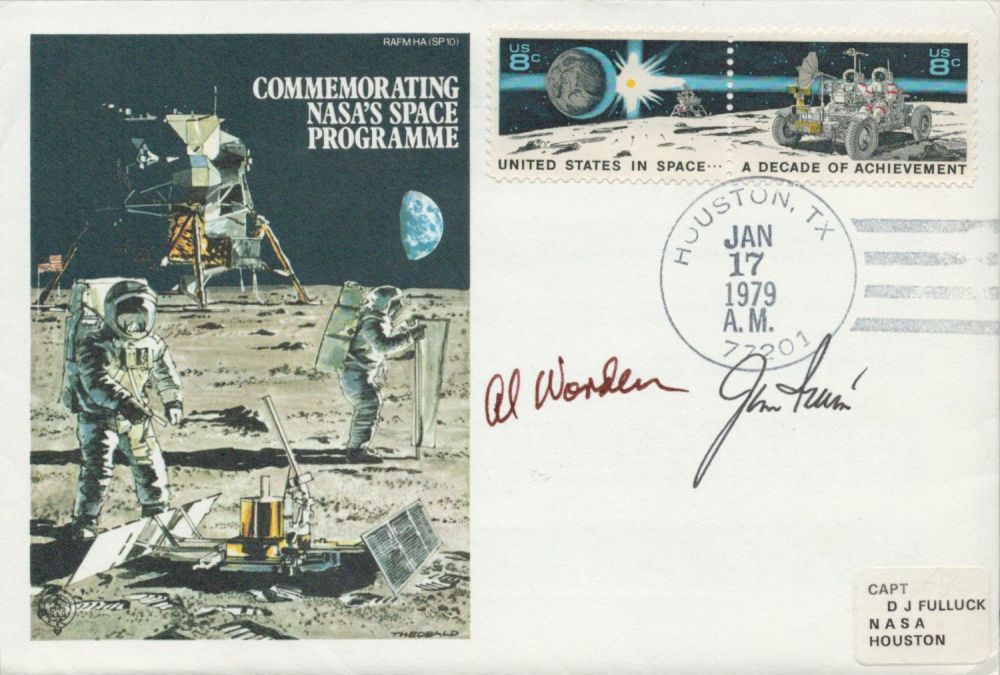 Lot 141: Apollo 15 astronauts Col Al Worden and Moonwalker...
