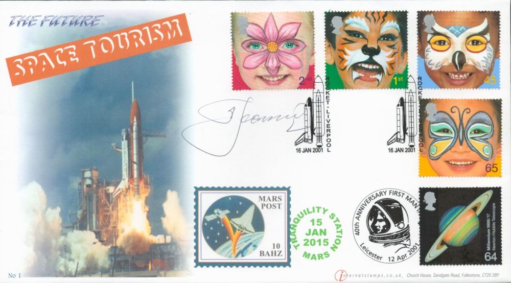 Lot 145: Alexei Leonov 1st Space Walker Cosmonaut signed Internetstamps...