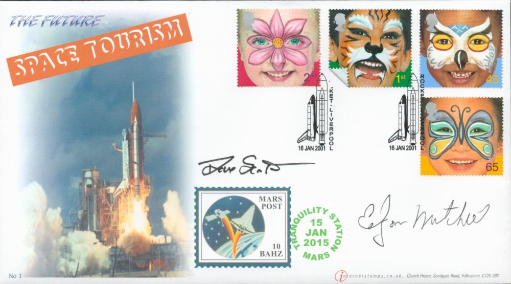 Lot 147: Moonwalkers Dave Scott and Dr Edgar Michell Apollo...