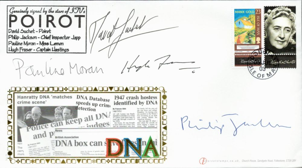 Lot 170: Poirot David Suchet, Hugh Fraser, Pauline Moran and...