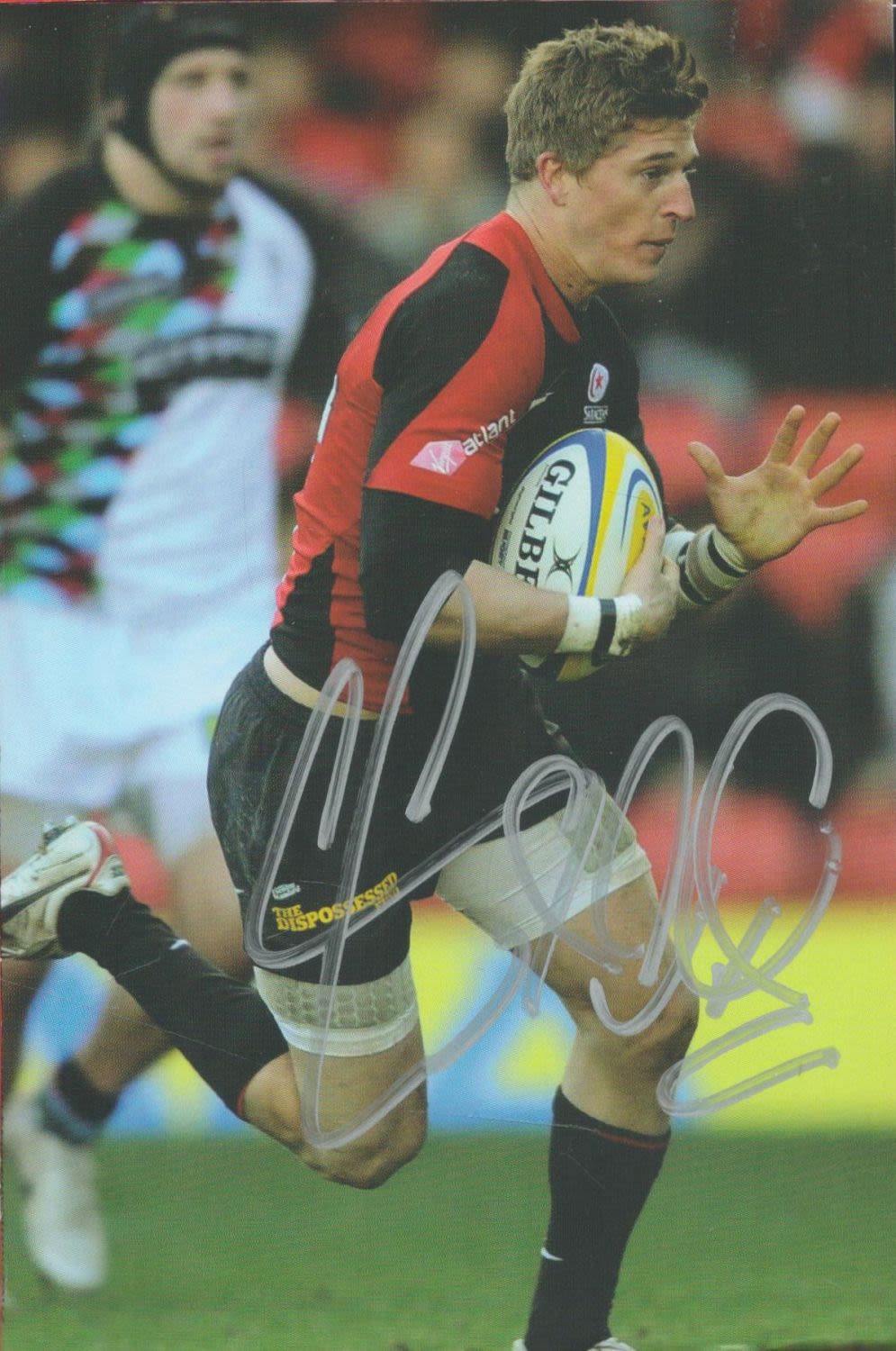 Lot 208: Rugby Union David Strettle signed 6x4 colour photo...