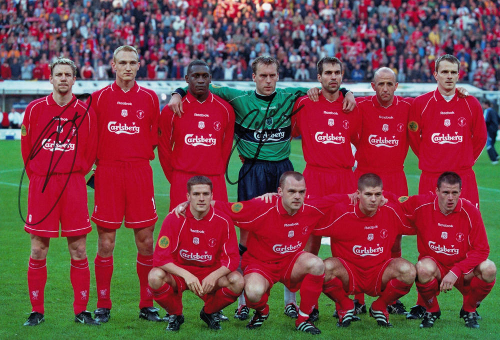 Lot 239: Autographed LIVERPOOL 12 x 8 photo - Col,...