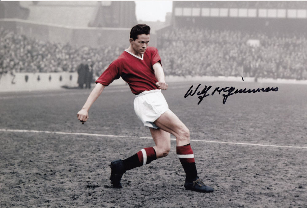 Lot 249: Autographed WILF McGUINNESS 12 x 8 photo -...