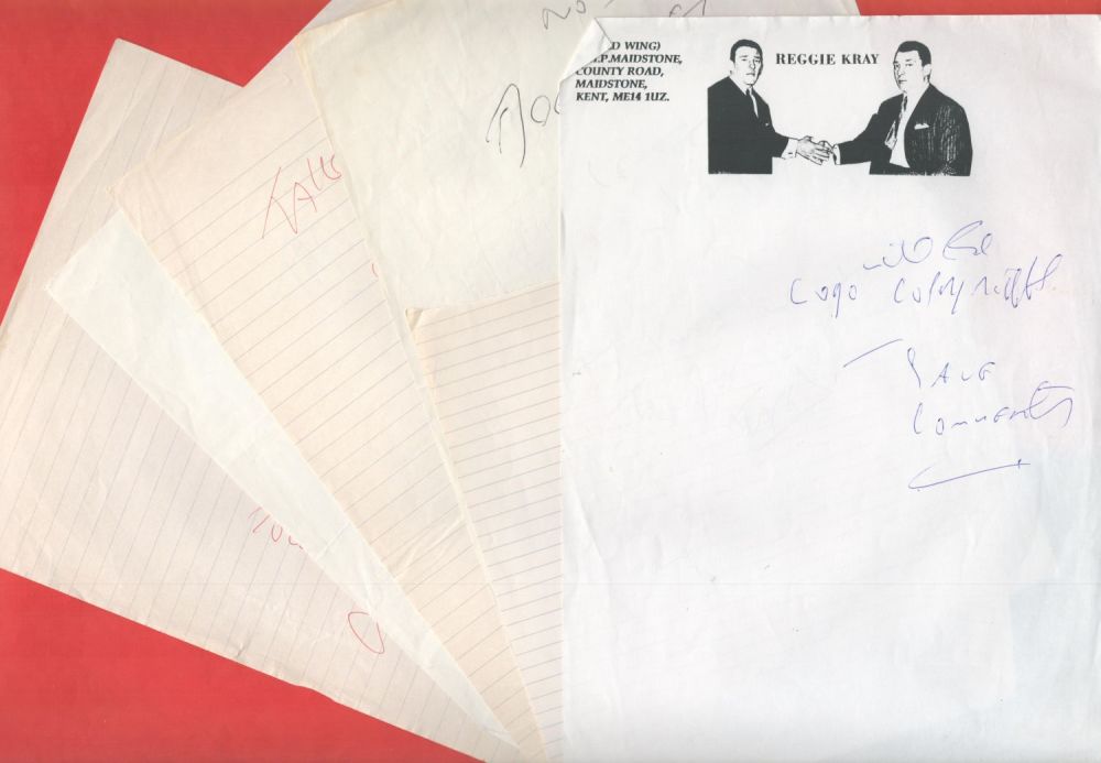 Lot 278: Superb Reggie Kray Collection of 6 A4 Pages...