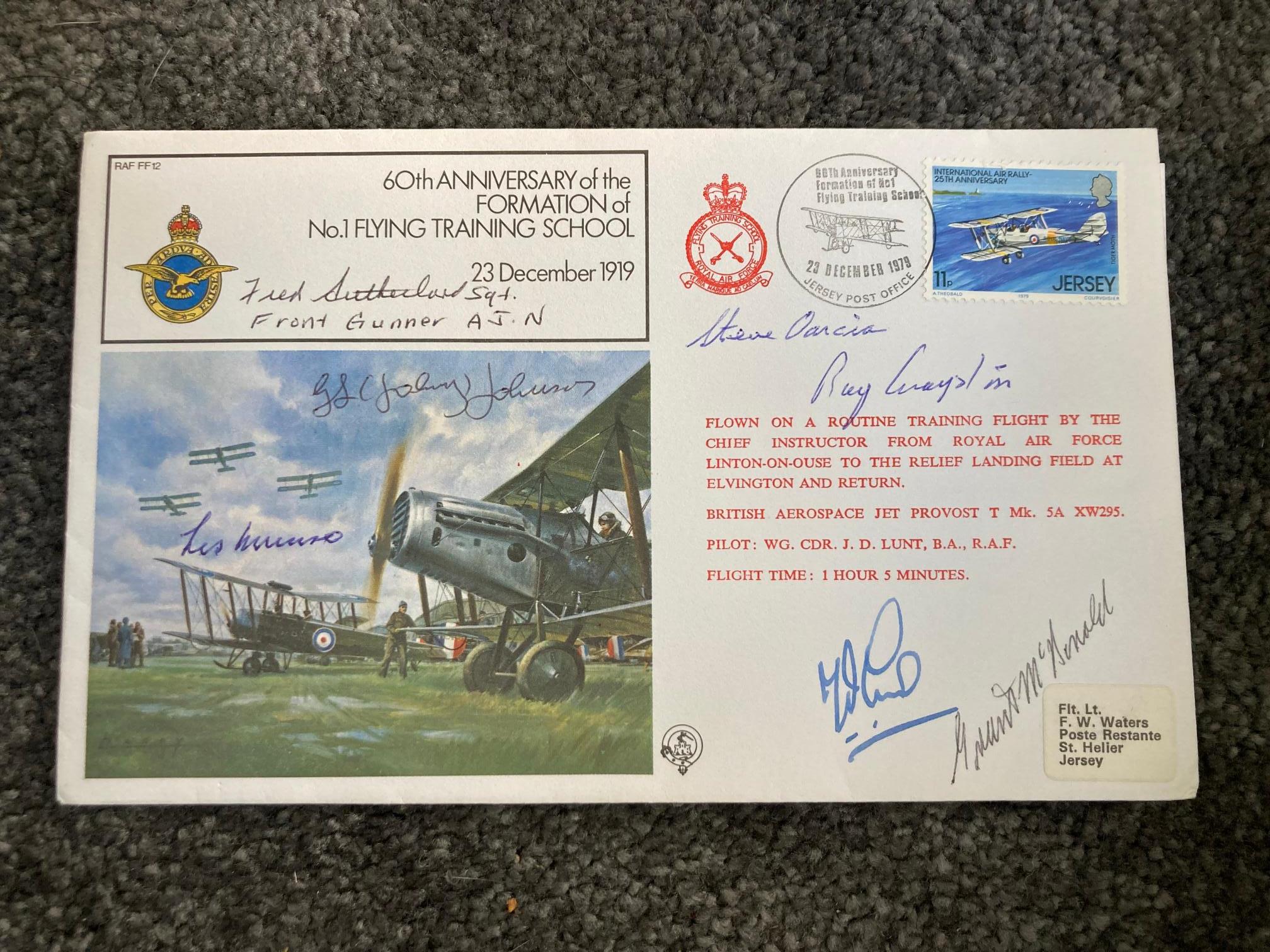 Six WW2 Dambuster Raid Veterans multiple signed First Flight RAF cover