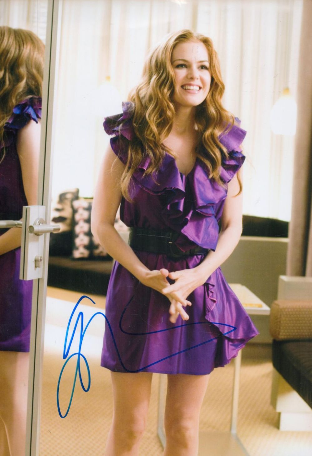Lot 317: Isla Fisher signed 12x8 colour photo. Isla Lang...
