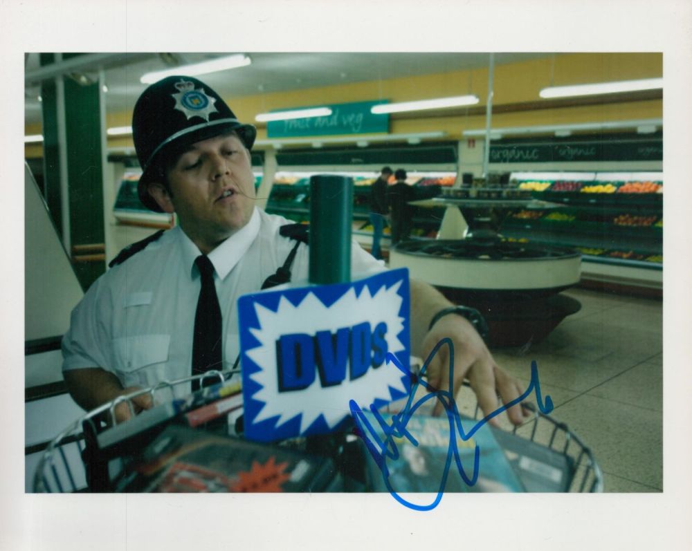 Lot 318: Nick Frost signed Hot Fuzz 10x8 colour photo....