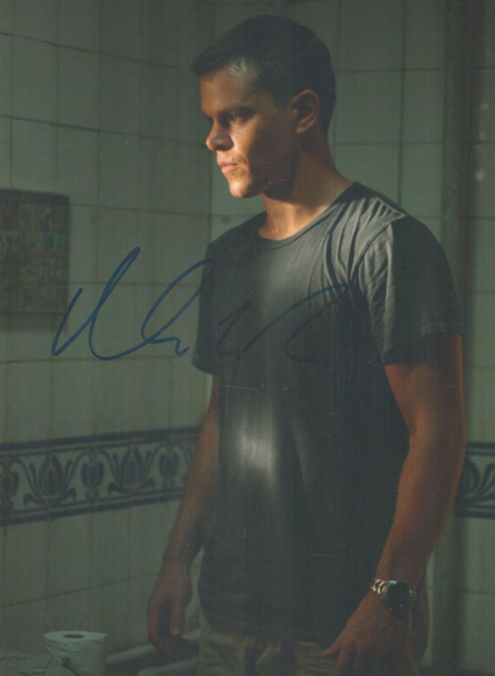 Lot 321: Matt Damon signed 10x8 colour photo. Matthew Paige...
