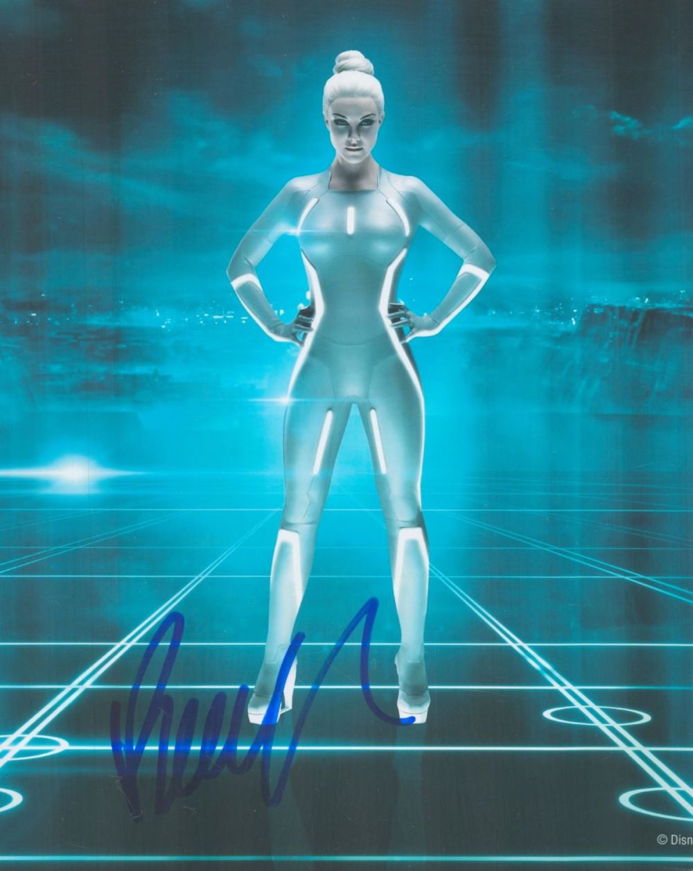 Lot 329: Beau Garrett signed Tron Legacy 10 8 colour...