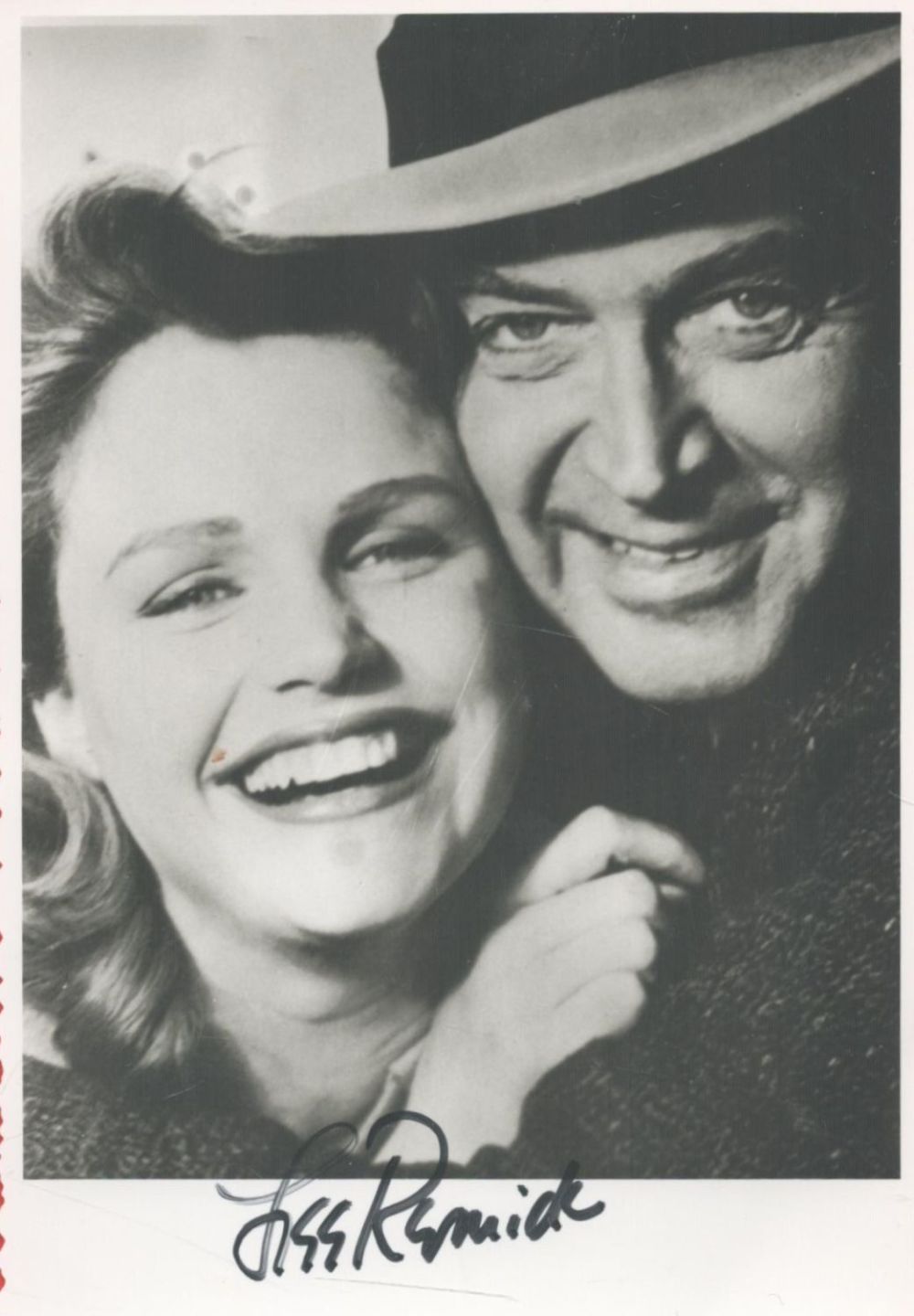 Lot 349: Lee Remick signed 6x4 black and white photo....