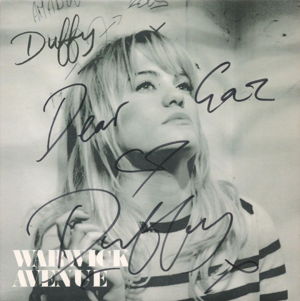 Lot 355: Duffy signed Warwick Avenue 45rpm Record sleeve includes...