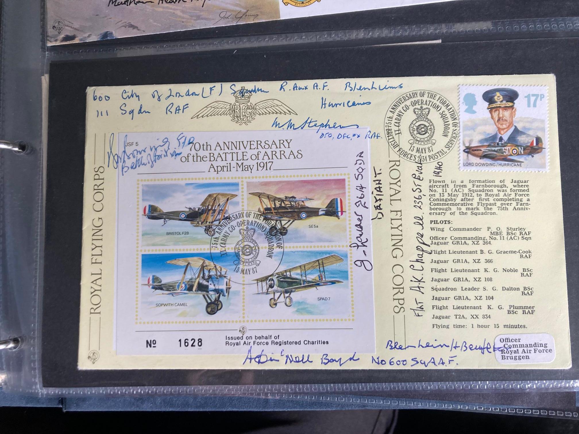 WW2 Battle of Britain pilots signed FDC inc M Stephens 600 sqn