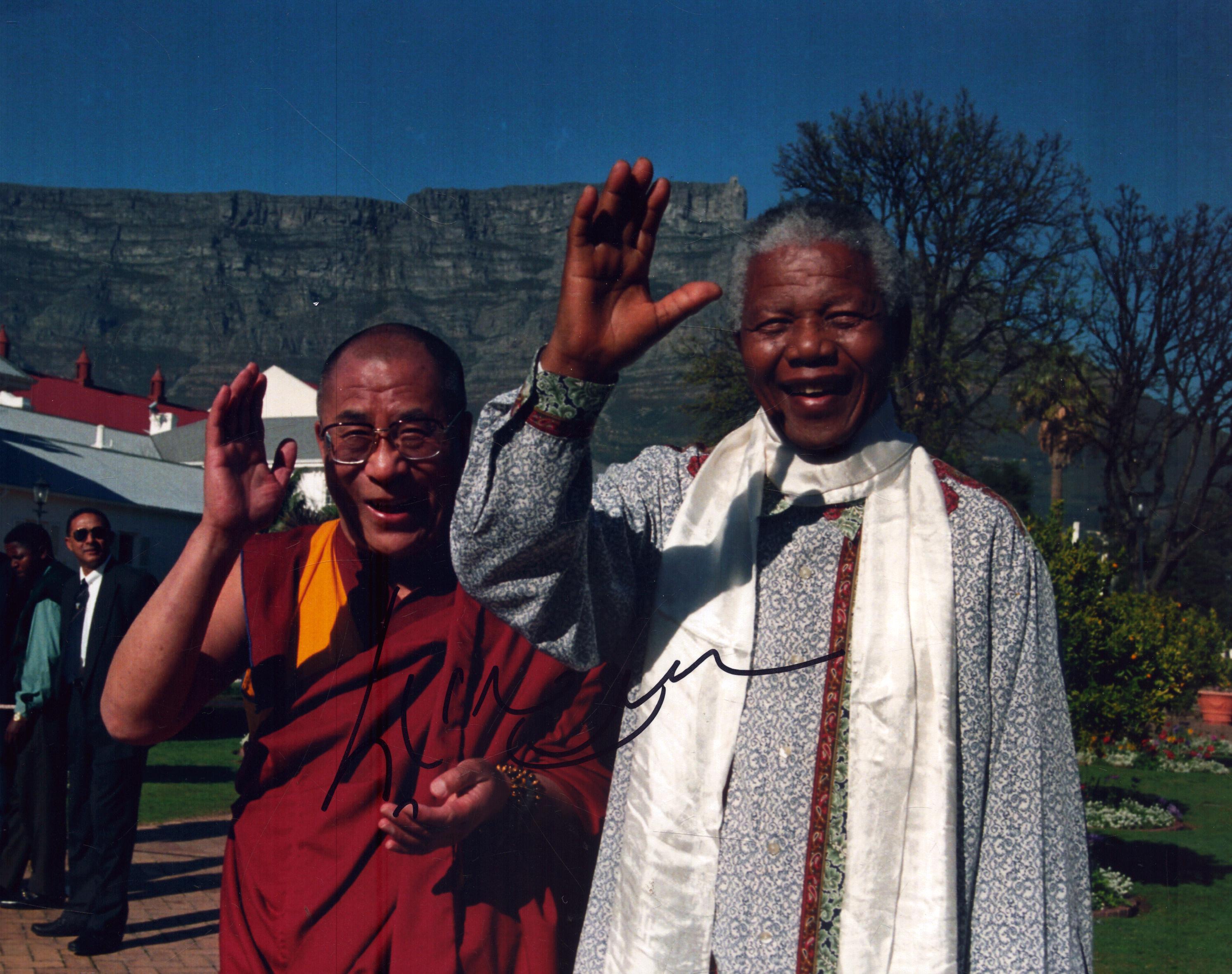 Dalai Lama Find 10X8 colour photo signed on the 17th of June 2012