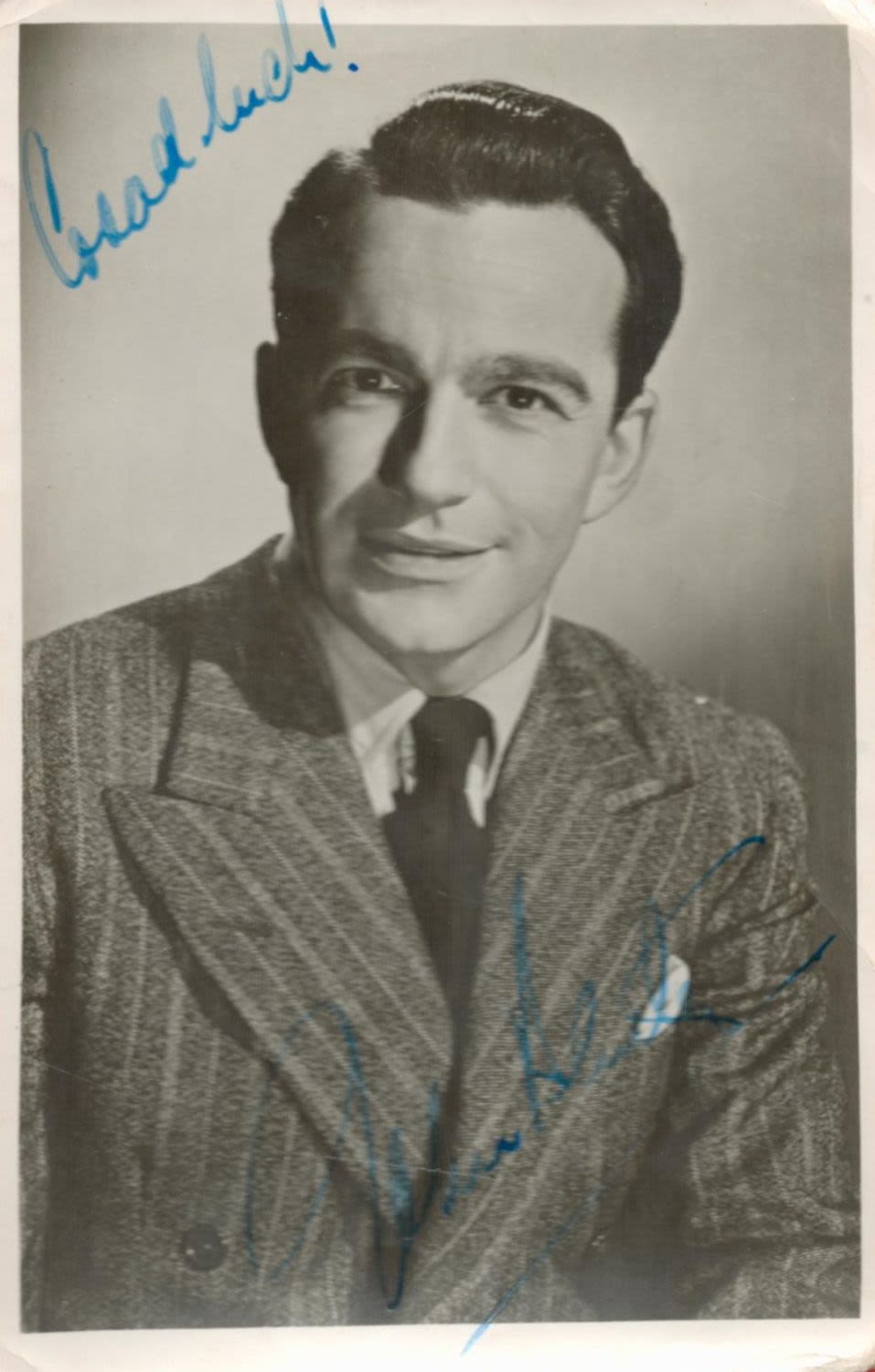 Lot 429: John Bentley signed 6x4 vintage black and white...