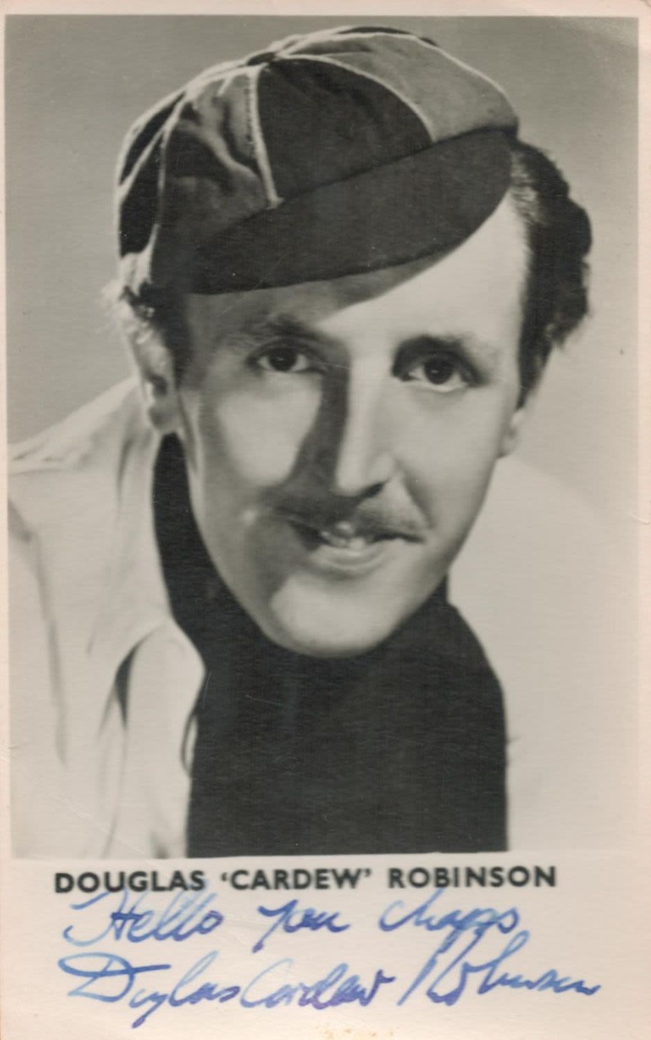 Lot 430: Douglas 'Cardew' Robinson signed 6x4 vintage black and...