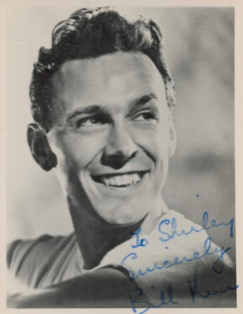 Lot 434: Bill Kerr signed 4x3 black and white vintage...