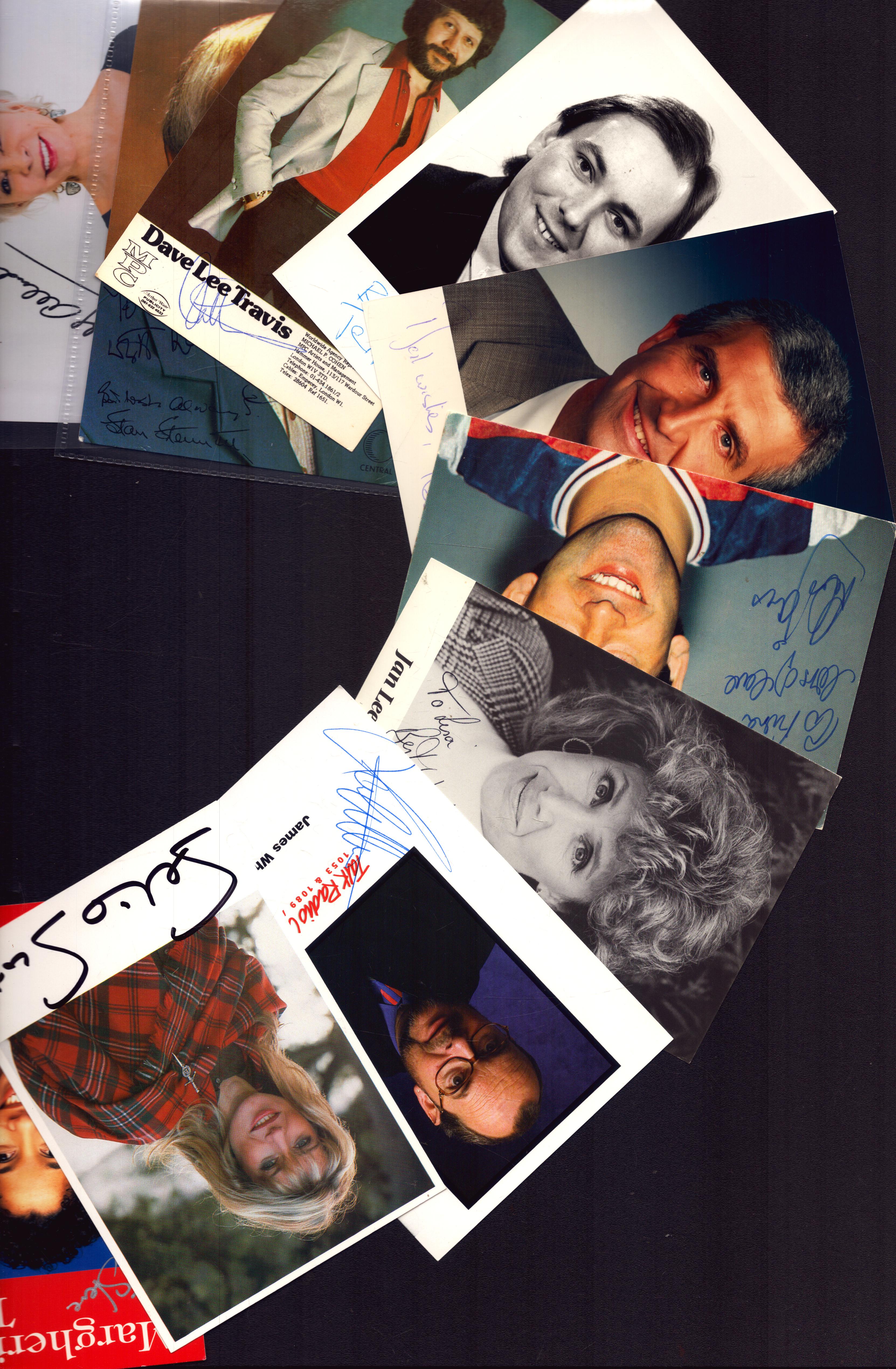 Entertainment collection 10, assorted signed photos includes Selina Scott