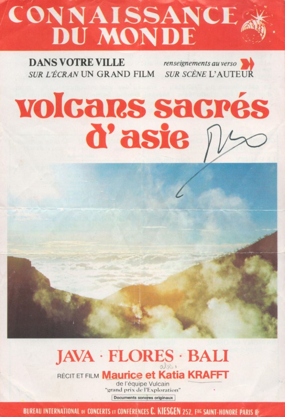 Lot 456: Maurice Krafft; French volcanologist who died in a...