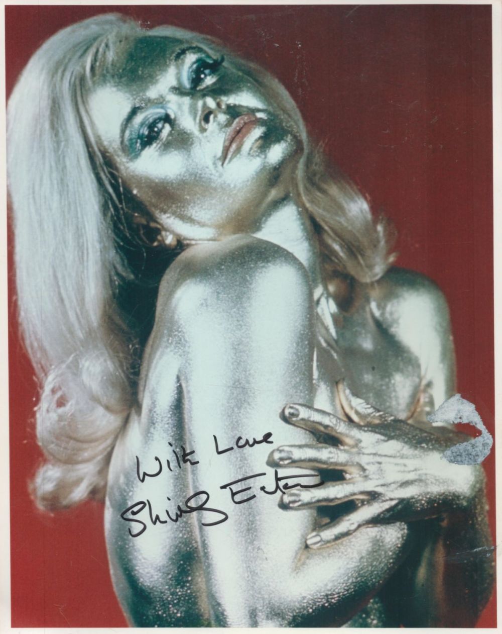 Lot 459: Shirley Eaton Actress Signed James Bond Goldfinger 8x10...
