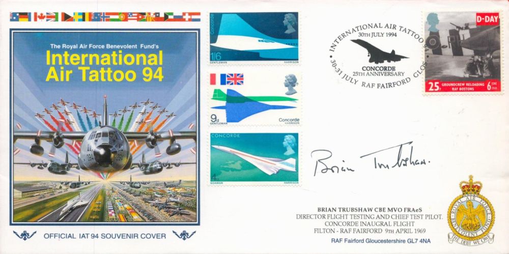 Lot 464: Brian Trubshaw signed International Air Tattoo 94 cover....