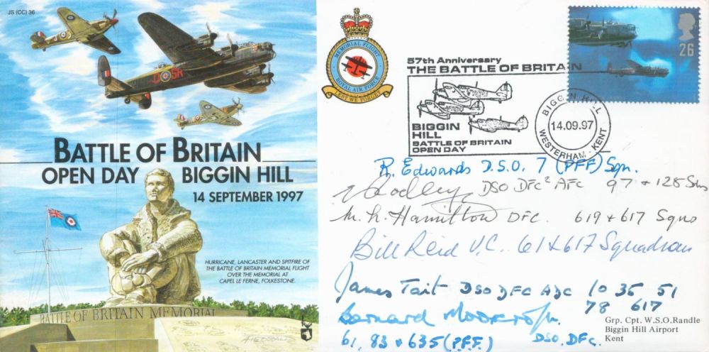 Lot 474: Multi-signed 57th anniv of Battle of Britain cover....