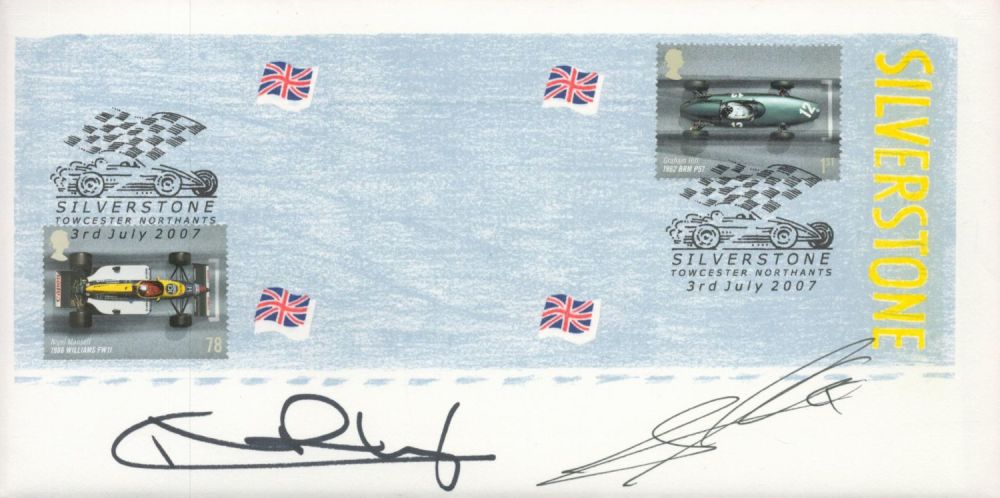 Lot 479: Nico Rosberg and Alexander Wurz signed Silverstone FDC....