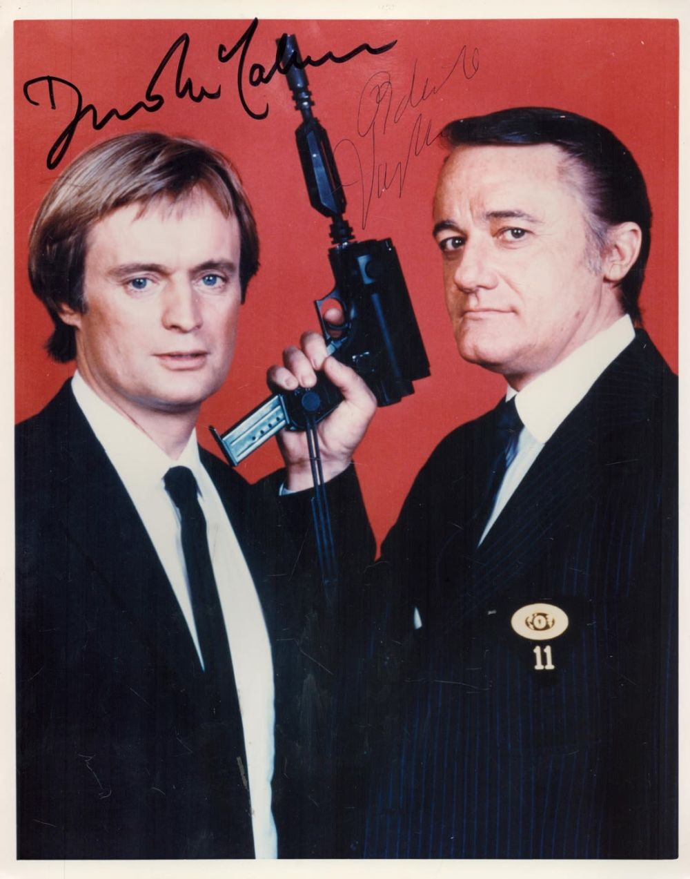 Lot 488: David McCallum and Robert Vaughn signed Man from...