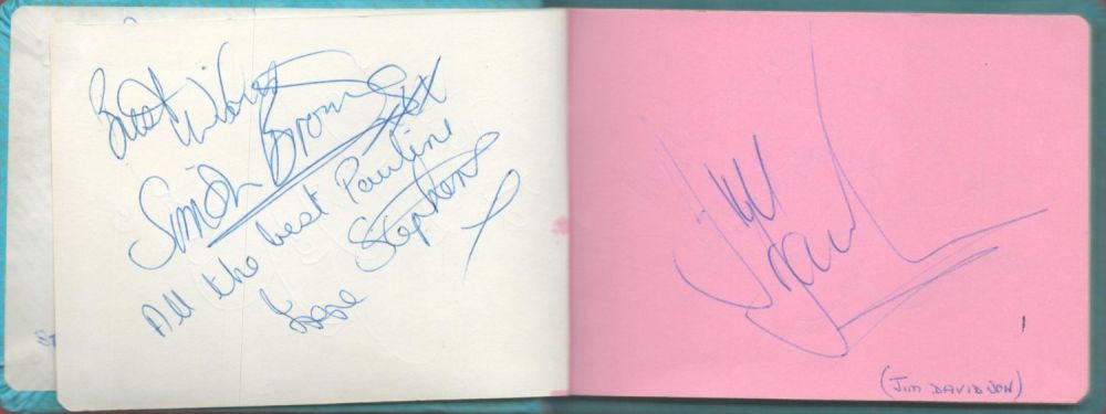 Lot 495: Entertainment Autograph Book Collection over 50 fantastic signatures...