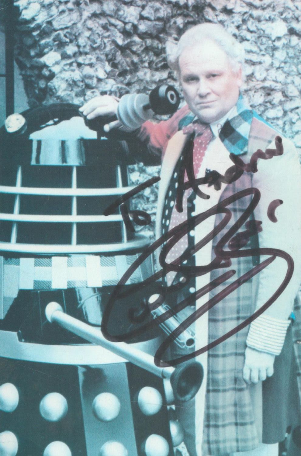 Lot 497: Colin Baker signed 6x4 Dr Who signed colour...