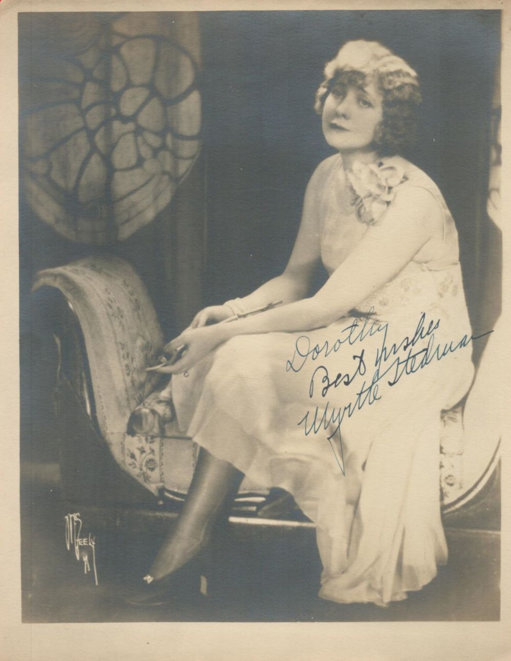 Lot 519: Myrtle Stedman signed 10x8 vintage black and white...