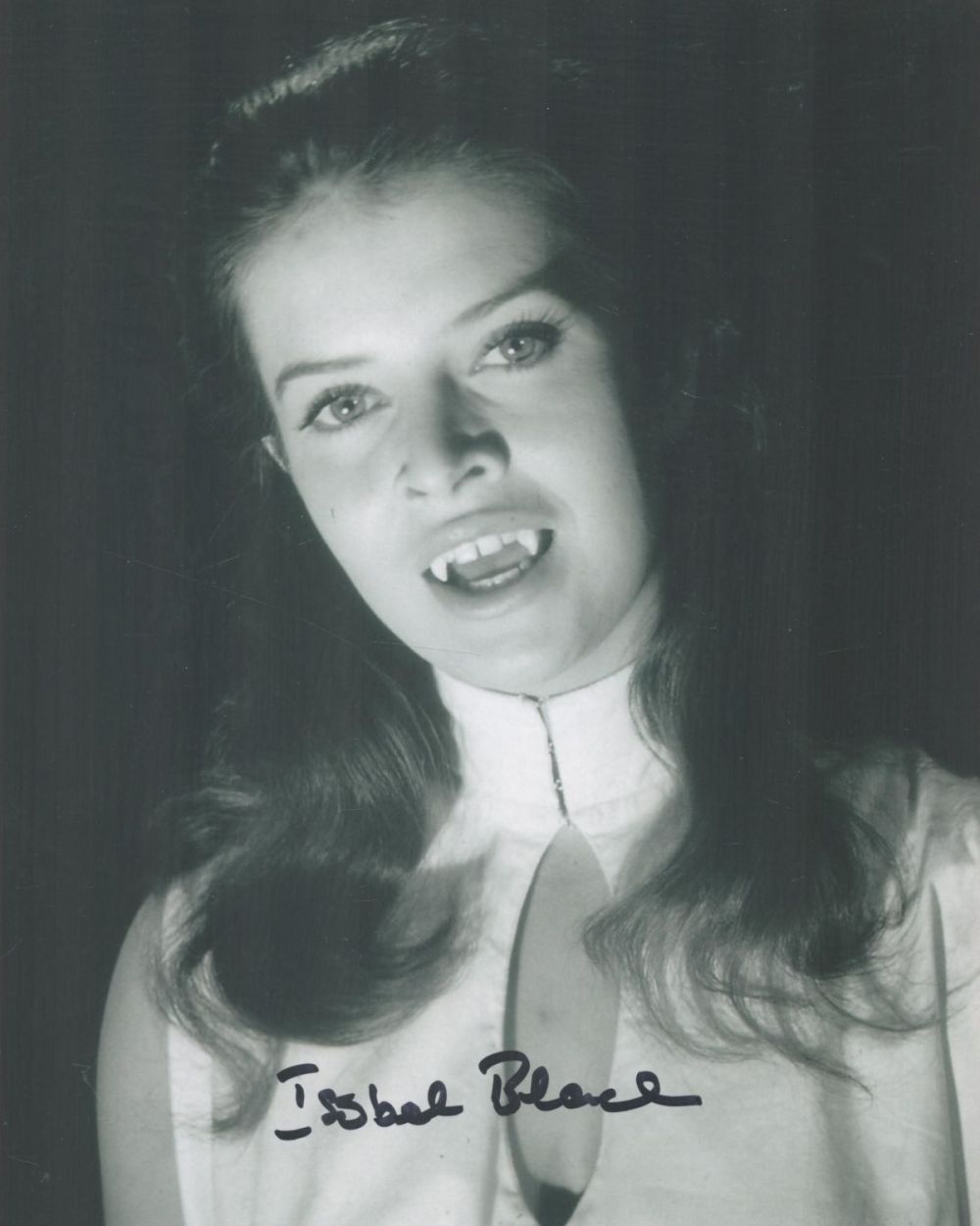 Lot 525: Isobel Black signed 10x8 black and white photo....