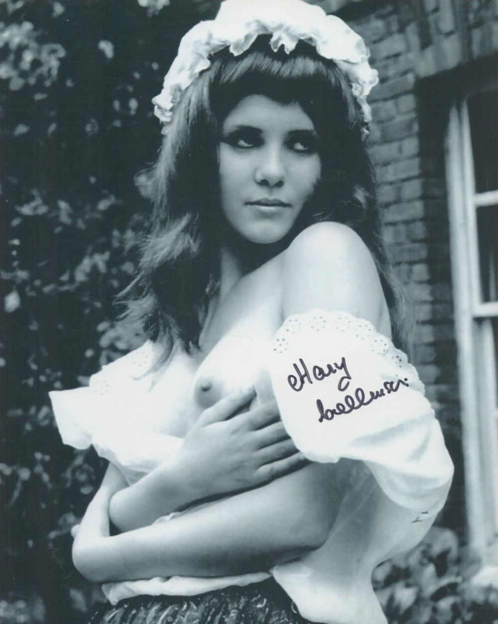 Lot 532: Mary Collinson signed 10x8 black and white Hammer...