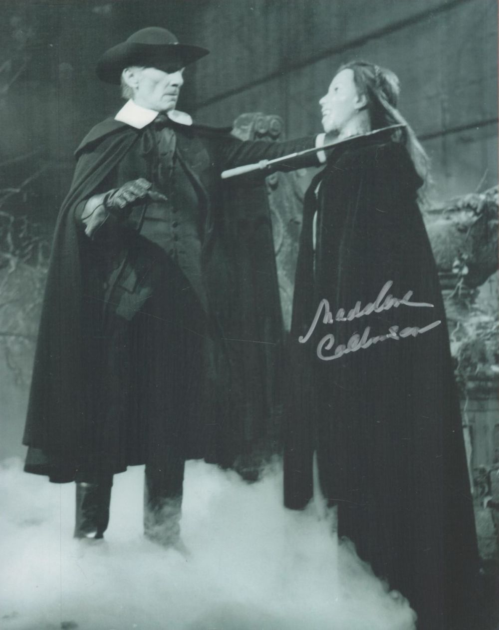 Lot 535: Madeline Collinson signed 10x8 Horror black and white...