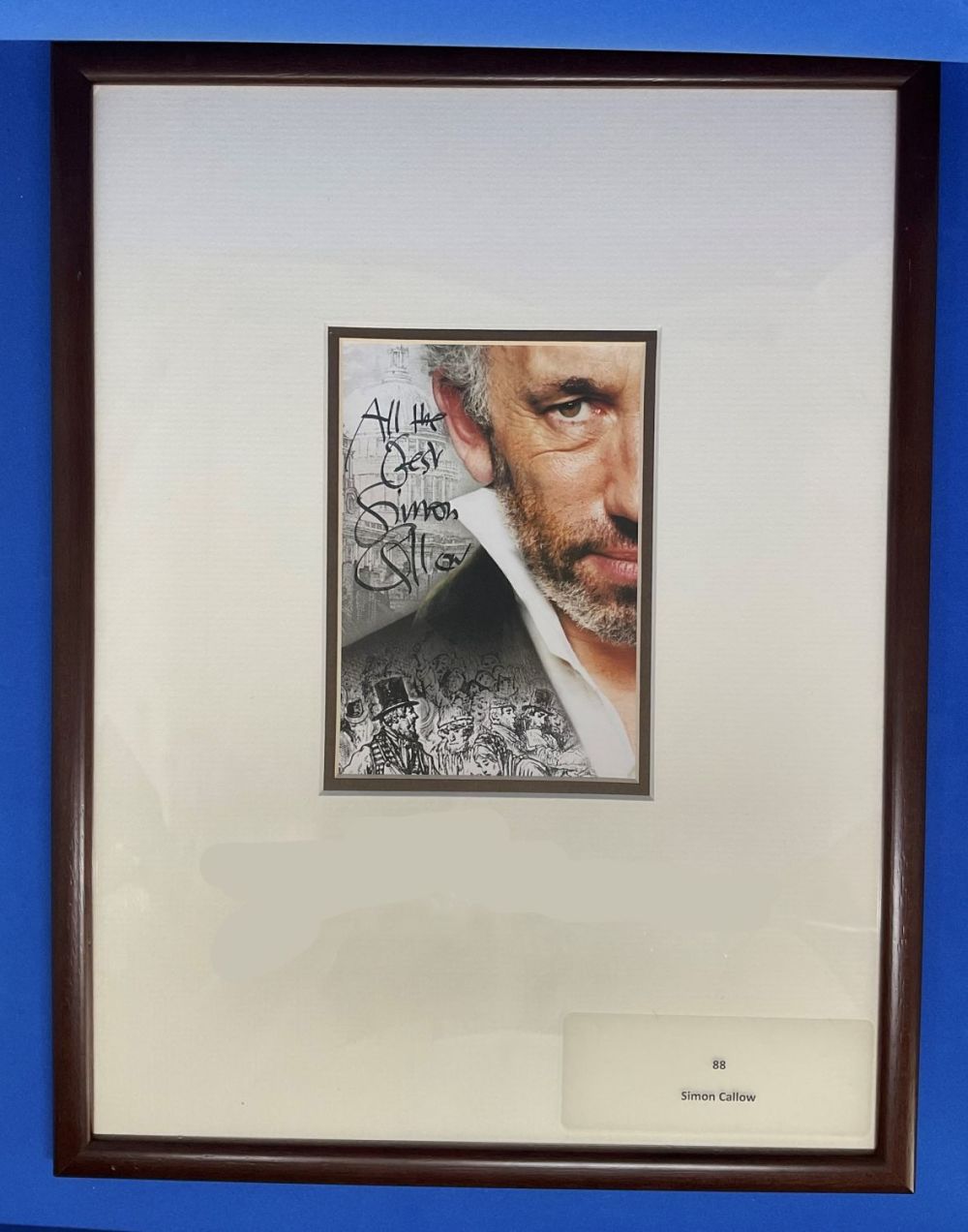 Lot 591: Actor Simon Callow Hand signed 6x4 Photocard in...