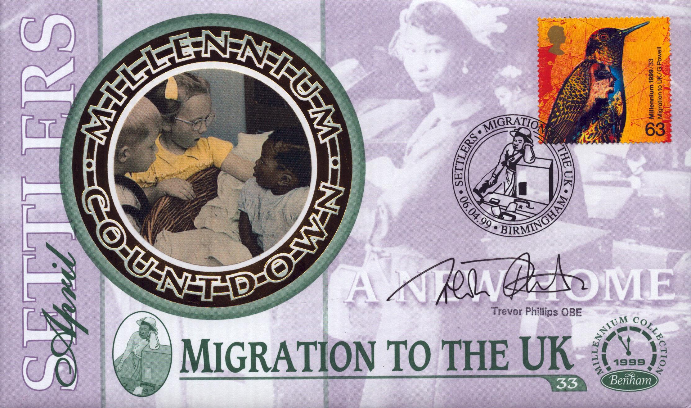 Trevor Phillips OBE millennium settlers FDC