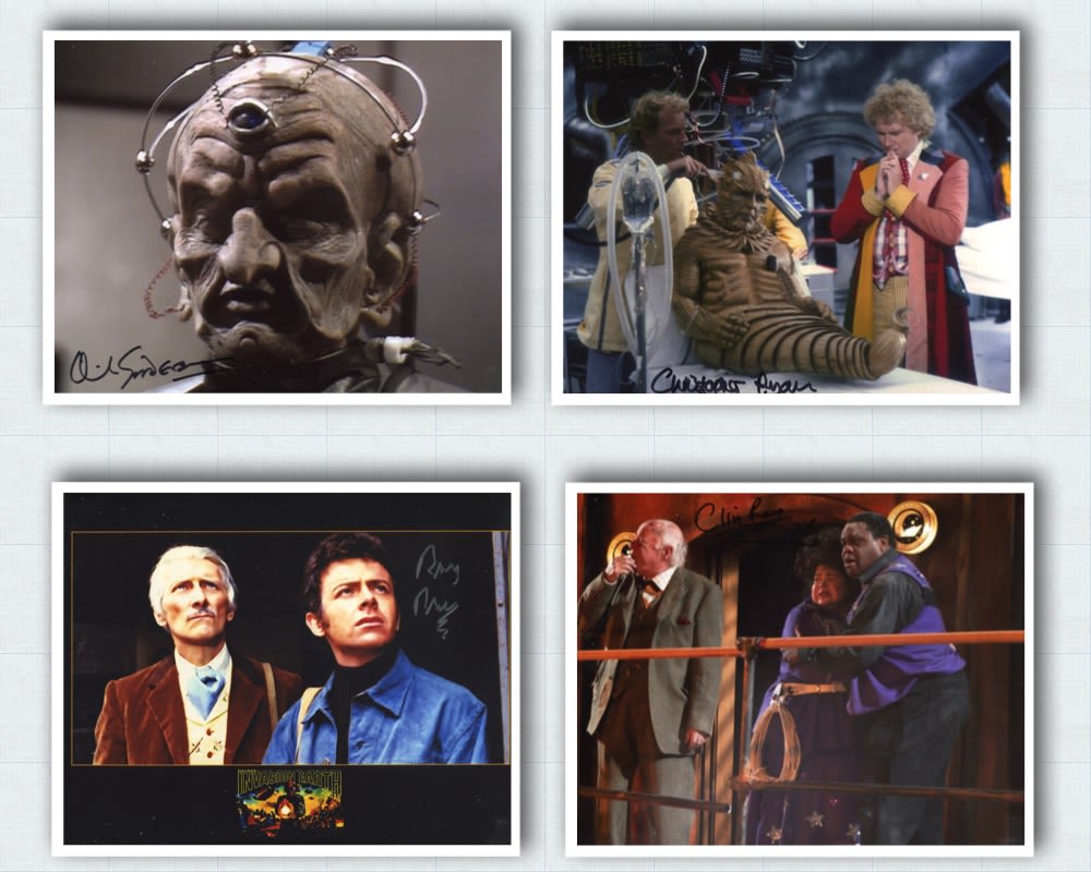 Lot 600: Doctor Who collection of four 8x10 photos each...