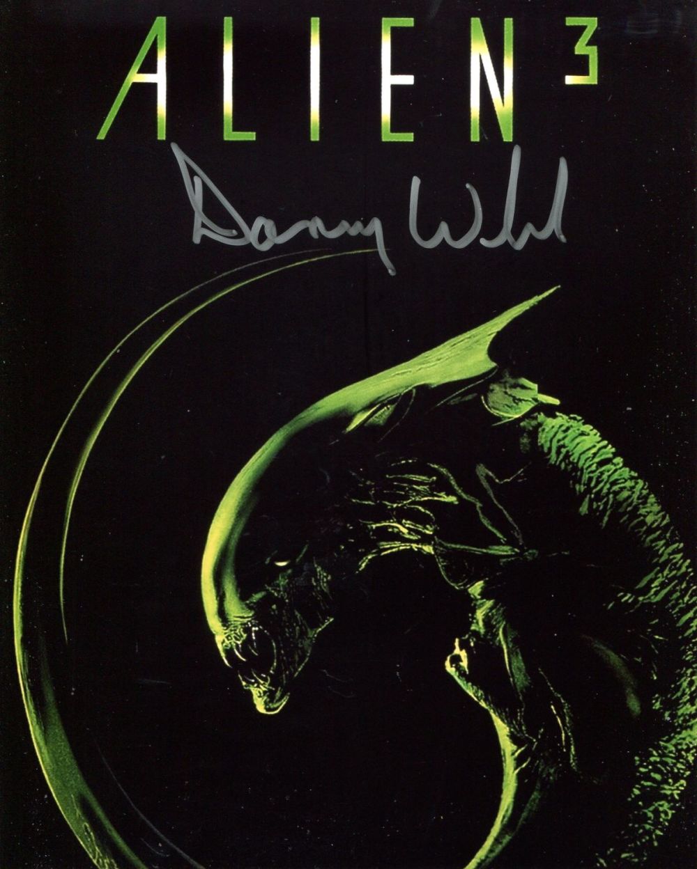Lot 608: Alien 3 8x10 movie poster photo signed by...