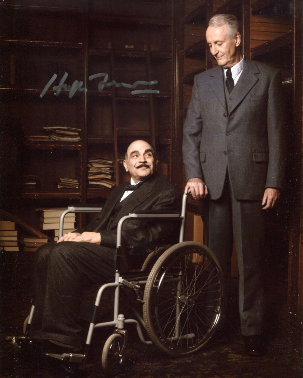 Lot 611: Agatha Christie's Poirot 8x10 TV series photo signed...