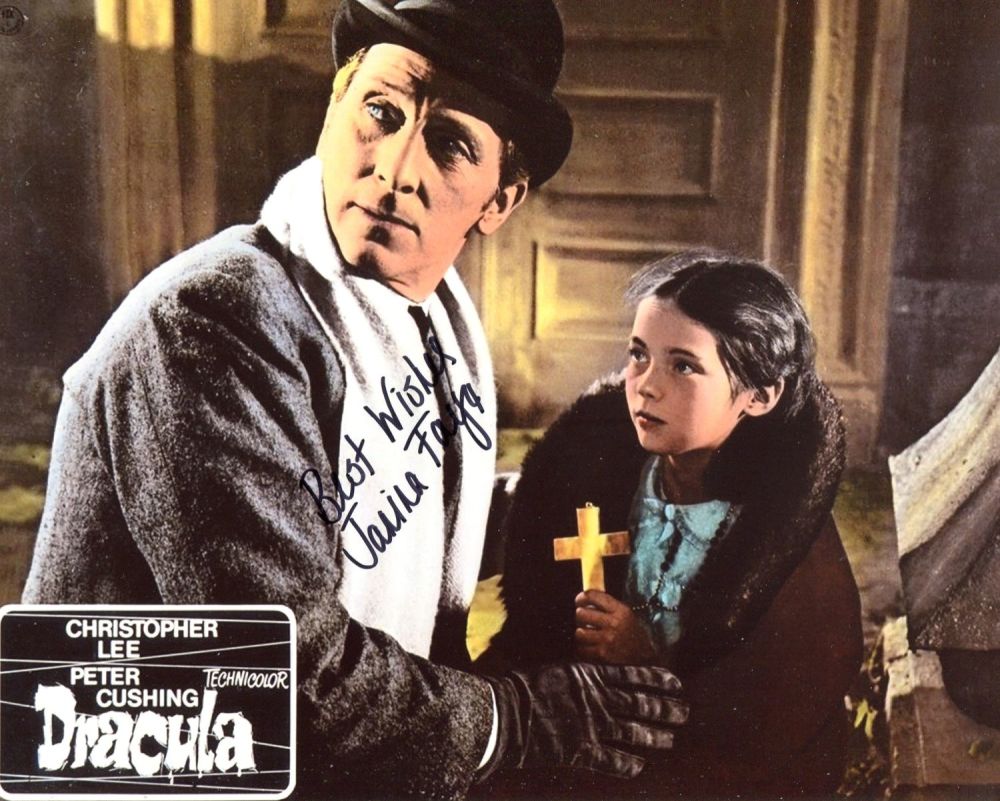 Lot 613: Dracula 1954 Hammer Horror movie photo signed by...