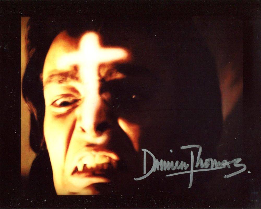 Lot 621: Twins of Evil horror movie 8x10 photo signed...