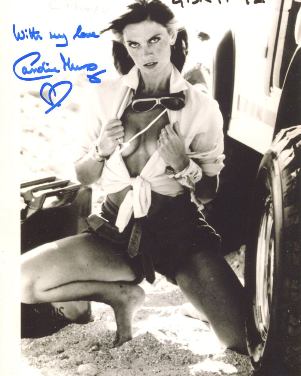 Lot 637: 007 Bond actress Caroline Munro signed sexy pose...