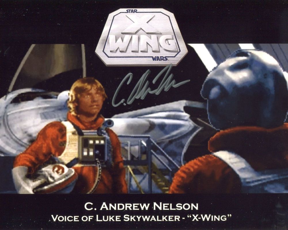 Lot 652: Star Wars X-Wing video game 8x10 photo signed...