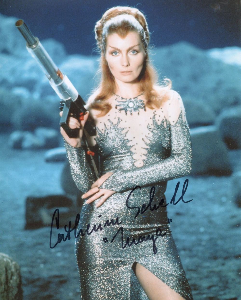 Lot 720: Catherine Schell signed Space 1999 TV science fiction...