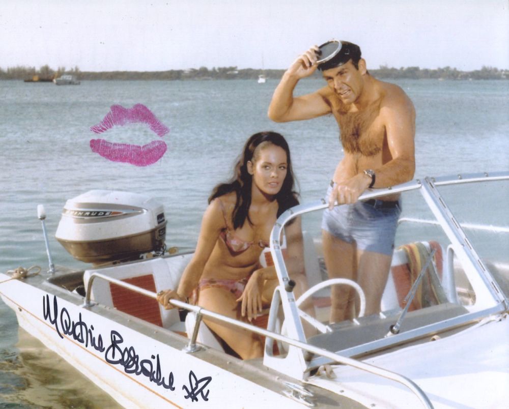 Lot 753: 007 James Bond actress Martine Beswick signed and...